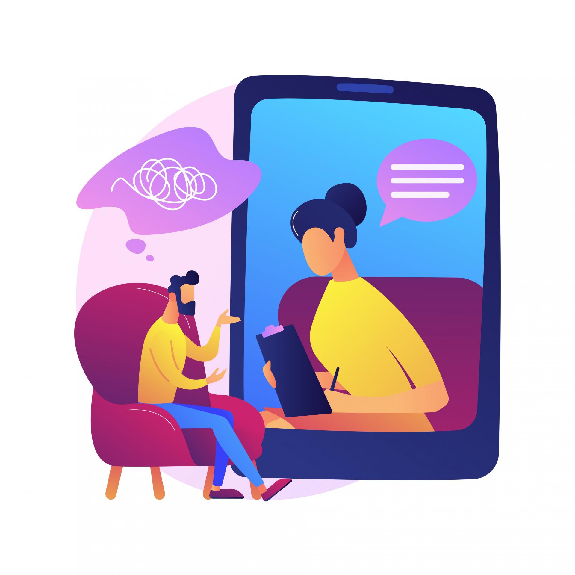 Teleconsultation sophrologie smartphone